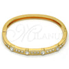 Aro Individual 07.252.0029.04.GT Tono Dorado, con Blanca Cristal, Pulido, Tono Dorado (05 MM Thickness, One size fits all)