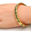 Aro Individual 07.252.0030.05.GT Tono Dorado, Diseño de Corazón, Esmaltado Negro, Tono Dorado (07 MM Thickness, Size 5 (2.50 Diameter))