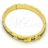 Aro Individual 07.252.0030.05.GT Tono Dorado, Diseño de Corazón, Esmaltado Negro, Tono Dorado (07 MM Thickness, Size 5 (2.50 Diameter))