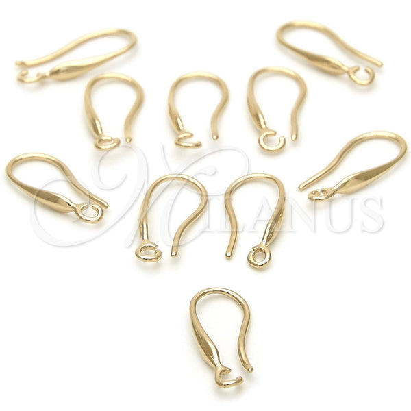 Gancho 12.63.0009 Oro Laminado, Pulido, Tono Dorado