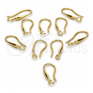 Gancho 12.63.0009 Oro Laminado, Pulido, Tono Dorado