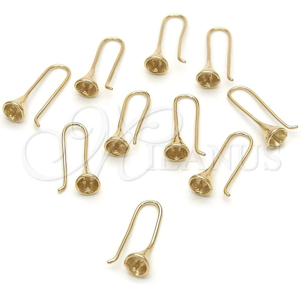 Gancho 12.63.0011 Oro Laminado, Pulido, Tono Dorado