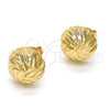 Arete Dormilona 02.100.0055 Oro Laminado, Diamantado, Tono Dorado