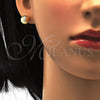 Arete Dormilona 02.100.0060 Oro Laminado, Mate, Tono Dorado