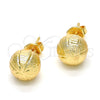Arete Dormilona 02.100.0060 Oro Laminado, Mate, Tono Dorado
