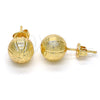 Arete Dormilona 02.100.0060 Oro Laminado, Mate, Tono Dorado
