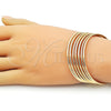 Aro Semanario 5.232.002.04 Oro Laminado, Pulido, Tono Dorado (02 MM Thickness, Size 4 (2.25 Diameter))