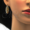Argolla Pequeña 02.99.0030.25 Oro Laminado, Pulido, Tres Tonos