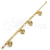 Pulsera de Dije 03.63.1778.08.GT Tono Dorado, Diseño de Cascavel, Pulido, Tono Dorado (160 Gauge, 06 MM Thickness, 8 Inches Length)