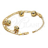 Pulsera de Dije 03.63.1780.08.GT Tono Dorado, Diseño de Cascavel, Pulido, Tono Dorado (160 Gauge, 06 MM Thickness, 8 Inches Length)