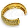 Aro Individual 07.165.0012 Oro Laminado, Diamantado, Tono Dorado (04 MM Thickness, One size fits all)