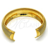 Aro Individual 07.165.0012 Oro Laminado, Diamantado, Tono Dorado (04 MM Thickness, One size fits all)
