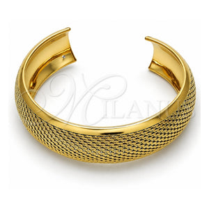 Aro Individual 07.165.0012 Oro Laminado, Diamantado, Tono Dorado (Grosor 04 MM, Talla Unica)