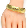 Aro Individual 07.165.0014.05 Oro Laminado, Diamantado, Tono Dorado (04 MM Thickness, One size fits all)