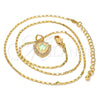 Collares con Dije 04.63.1325.18 Oro Laminado, Diseño de Estrella, con Opal Blanca y Micro Pave Blanca, Pulido, Tono Dorado (18 Pulgadas de Largo)