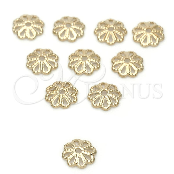 Cap 5.234.021.1 Oro Laminado, Diseño de Flor, Pulido, Tono Dorado