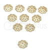 Cap 5.234.021.1 Oro Laminado, Diseño de Flor, Pulido, Tono Dorado