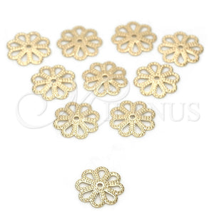 Cap 5.234.021.2 Oro Laminado, Diseño de Flor, Pulido, Tono Dorado