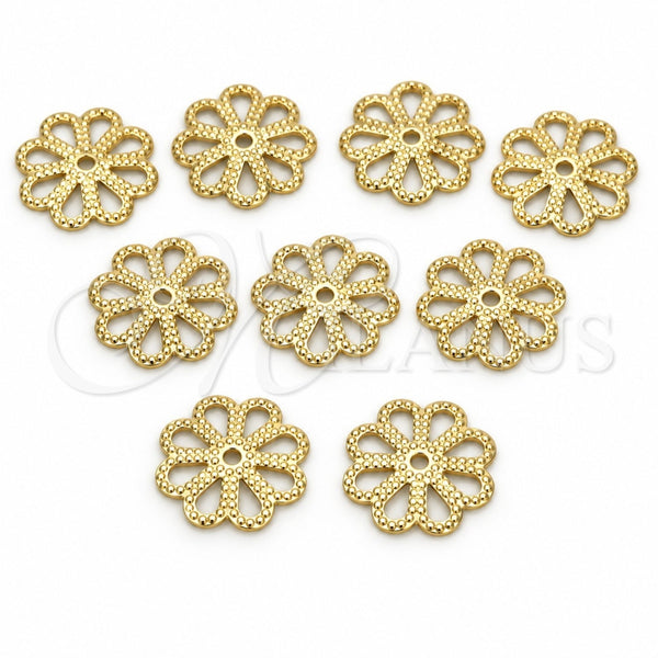 Cap 5.234.021.2 Oro Laminado, Diseño de Flor, Pulido, Tono Dorado