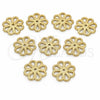 Cap 5.234.021.2 Oro Laminado, Diseño de Flor, Pulido, Tono Dorado