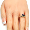 Anillo Multi Piedra 01.239.0003.8 Oro Laminado, con Swarovski Elements Heliotrope, Pulido, Tono Dorado (Talla Unica)