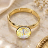 Anillo Multi Piedra 01.239.0009.9 Oro Laminado, con Swarovski Elements Aurore Boreale, Pulido, Tono Dorado (Talla Unica)