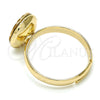 Anillo Multi Piedra 01.239.0001.10 Oro Laminado, con Light Silk Swarovski Elements, Pulido, Tono Dorado (One size fits all)