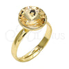 Anillo Multi Piedra 01.239.0001.10 Oro Laminado, con Light Silk Swarovski Elements, Pulido, Tono Dorado (One size fits all)