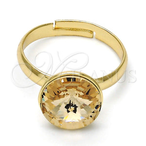 Anillo Multi Piedra 01.239.0001.10 Oro Laminado, con Light Silk Swarovski Elements, Pulido, Tono Dorado (One size fits all)