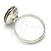 Anillo Multi Piedra 01.239.0011.2 Rodio Laminado, con Swarovski Elements Amethyst, Pulido, Rodinado (Talla Unica)