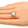 Anillo Multi Piedra 01.239.0005.10 Oro Laminado, con Golden Shadow Swarovski Elements, Pulido, Tono Dorado (One size fits all)