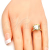 Anillo Multi Piedra 01.239.0005.10 Oro Laminado, con Golden Shadow Swarovski Elements, Pulido, Tono Dorado (One size fits all)