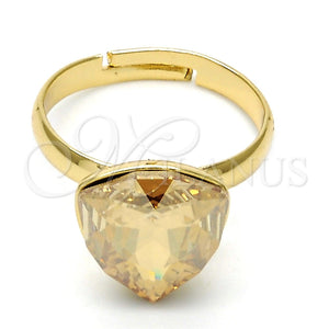Anillo Multi Piedra 01.239.0005.10 Oro Laminado, con Golden Shadow Swarovski Elements, Pulido, Tono Dorado (One size fits all)