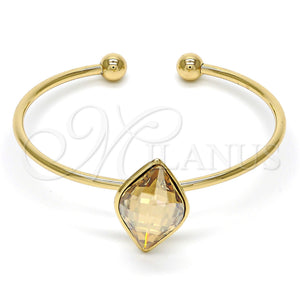 Aro Individual 07.239.0006.9 Oro Laminado, con Golden Shadow Swarovski Elements, Pulido, Tono Dorado (02 MM Thickness, One size fits all)