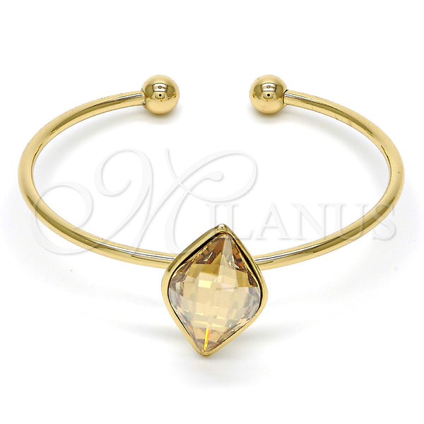 Aro Individual 07.239.0006.9 Oro Laminado, con Golden Shadow Swarovski Elements, Pulido, Tono Dorado (02 MM Thickness, One size fits all)
