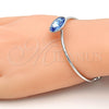 Aro Individual 07.239.0012.6 Rodio Laminado, con Swarovski Elements Dorado, Pulido, Rodinado (Grosor 02 MM, Talla Unica)