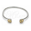 Aro Individual 07.239.0007.10 Oro Laminado Blanco, con Swarovski Elements Light Silk, Pulido, Rodinado (Grosor 03 MM, Talla Unica)