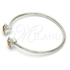 Aro Individual 07.239.0007.12 Rodio Laminado, con Swarovski Elements Luminous Green, Pulido, Rodinado (Grosor 03 MM, Talla Unica)