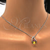 Collares con Dije 04.239.0039.6.16 Rodio Laminado, Diseño de Rana, con Swarovski Elements Vitrail Medium y Aurore Boreale, Pulido, Rodinado (Grosor 01 MM, 16 Pulgadas de Largo)