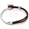 Aro Individual 07.239.0008.1 Rodio Laminado, Diseño de Corazón, con Swarovski Elements Aurore Boreale y Micro Pave Blanca, Pulido, Rodinado (Grosor 03 MM, Talla Unica)