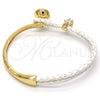 Aro Individual 07.239.0002.13 Oro Laminado, Diseño de Gota, con Amethyst Swarovski Elements and Blanca Micro Pave, Pulido, Tono Dorado (03 MM Thickness, One size fits all)