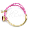 Aro Individual 07.239.0004.8 Oro Laminado, con Siam Swarovski Elements and Blanca Micro Pave, Pulido, Tono Dorado (03 MM Thickness, One size fits all)