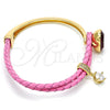 Aro Individual 07.239.0004.8 Oro Laminado, con Siam Swarovski Elements and Blanca Micro Pave, Pulido, Tono Dorado (03 MM Thickness, One size fits all)