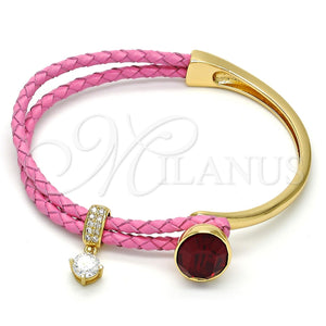 Aro Individual 07.239.0004.8 Oro Laminado, con Siam Swarovski Elements and Blanca Micro Pave, Pulido, Tono Dorado (03 MM Thickness, One size fits all)
