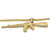 Collares con Dije 04.242.0068.30 Oro Laminado, Pulido, Tono Dorado (03 MM Thickness, 30 Inches Length)