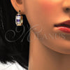 Argolla Pequeña 02.185.0001.5.20 Oro Laminado, con Amatista and Blanca Zirconia Cubica, Pulido, Tono Dorado