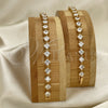 Pulsera Tennis 03.283.0001.07 Oro Laminado, con Blanca Zirconia Cubica, Pulido, Tono Dorado (08 MM Thickness, 7 Inches Length)