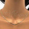 Gargantilla Basica 04.213.0032.18 Oro Laminado, Diseño de Mariner, Pulido, Tono Dorado (02 MM Thickness, 18 Inches Length)