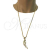 Collares con Dije 04.242.0071.30 Oro Laminado, Pulido, Tono Dorado (03 MM Thickness, 30 Inches Length)