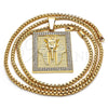 Collares con Dije 04.242.0072.30 Oro Laminado, con Blanca Cristal, Pulido, Tono Dorado (03 MM Thickness, 30 Inches Length)